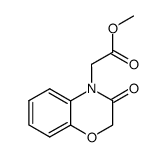 methyl 2-(3-oxo-2,3-dihydro-4H-1,4-benzoxazin-4-yl)acetate结构式