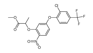 methyl 2-<5-<2-chloro-4-(trifluoromethyl)phenoxy>-2-nitrophenoxy>propionate Structure