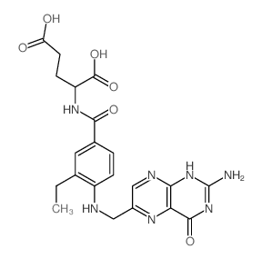 2-[[4-[(2-amino-4-oxo-1H-pteridin-6-yl)methylamino]-3-ethyl-benzoyl]amino]pentanedioic acid picture