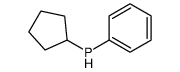 Cyclopentylphenylphosphine Structure