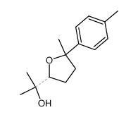 2-(5-methyl-5-(p-tolyl)tetrahydrofuran-2-yl)propan-2-ol Structure