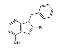 9-benzyl-8-bromo-9H-purin-6-amine结构式