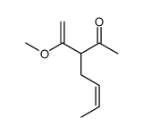 3-(1-methoxyethenyl)hept-5-en-2-one Structure