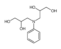 3,3'-(phenylimino)bispropane-1,2-diol Structure