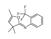 3,3,5-trimethyl-N-[2-(trifluoromethyl)phenyl]furan-2-imine结构式