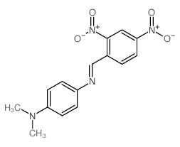 4-[(2,4-dinitrophenyl)methylideneamino]-N,N-dimethyl-aniline结构式