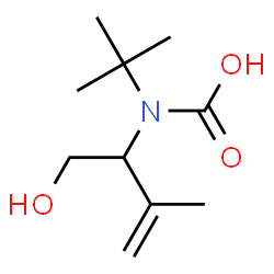 Carbamic acid, [1-(hydroxymethyl)-2-methyl-2-propenyl]-, 1,1-dimethylethyl structure