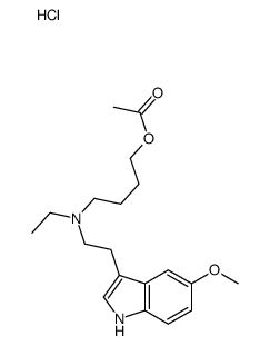 4-acetyloxybutyl-ethyl-[2-(5-methoxy-1H-indol-3-yl)ethyl]azanium,chloride结构式