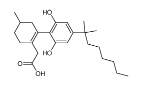 2-(2-hydroxycarbonylmethyl-5-methyl-1-cyclohexenyl)-5-(1,1-dimethylheptyl)resorcinol结构式