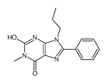 1-methyl-8-phenyl-9-propyl-3H-purine-2,6-dione结构式