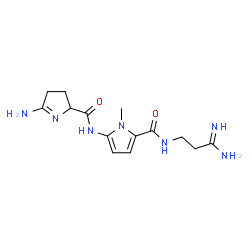 N-(3-Amino-3-iminopropyl)-5-[[(5-amino-3,4-dihydro-2H-pyrrol-2-yl)carbonyl]amino]-1-methyl-1H-pyrrole-2-carboxamide结构式