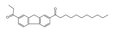 1-(7-propanoyl-9H-fluoren-2-yl)undecan-1-one结构式