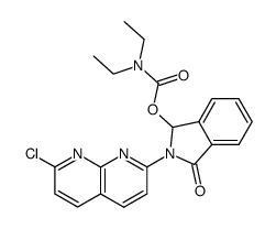 2-(7-chloro-[1,8]naphthyridin-2-yl)-3-diethylcarbamoyloxy-2,3-dihydro-isoindol-1-one Structure