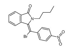 3-(α-Brom-4-nitro-benzyliden)-2-butyl-isoindolin-1-on结构式