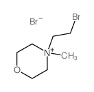 4-(2-bromoethyl)-4-methyl-1-oxa-4-azoniacyclohexane structure