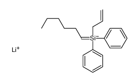 lithium,hexyl-diphenyl-prop-2-enylsilane Structure