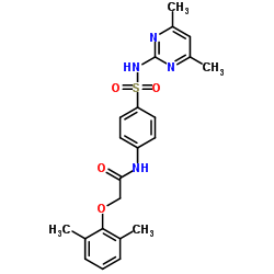 2-(2,6-Dimethylphenoxy)-N-{4-[(4,6-dimethyl-2-pyrimidinyl)sulfamoyl]phenyl}acetamide结构式