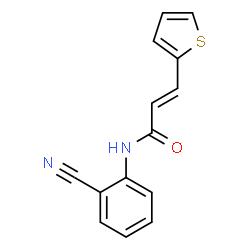 (2E)-N-(2-cyanophenyl)-3-(thiophen-2-yl)prop-2-enamide Structure