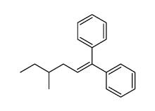 4-methyl-1,1-diphenylhex-1-ene结构式