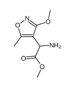 amino-(3-methoxy-5-methyl-isoxazol-4-yl)-acetic acid methyl ester Structure