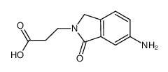 3-(6-amino-1-oxoisoindolin-2-yl)propanoic acid Structure