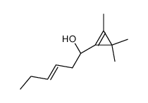 1-(2,3,3-trimethylcyclopropen-1-yl)-3E-hexen-1-ol Structure