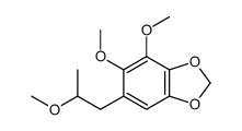 1,3-Benzodioxole, 4,5-dimethoxy-6-(2-methoxypropyl)-结构式