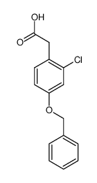 [4-(benzyloxy)-2-chlorophenyl]acetic acid Structure