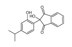 2-hydroxy-2-(2-hydroxy-4-propan-2-ylphenyl)indene-1,3-dione结构式