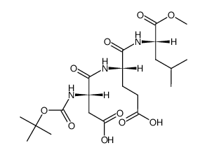 Boc-Asp-Glu-Leu-OMe Structure