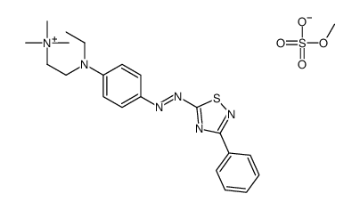 [2-[ethyl[4-[(3-phenyl-1,2,4-thiadiazol-5-yl)azo]phenyl]amino]ethyl]trimethylammonium methyl sulphate结构式