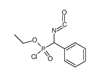 α-(chloroethoxyphosphinyl)benzyl isocyanate Structure