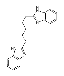 2-[5-(1H-benzoimidazol-2-yl)pentyl]-1H-benzoimidazole结构式