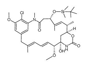 3-O-(tert-butyldimethylsilyl)-4,5-deoxymaytansinol Structure