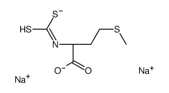 disodium,(2S)-4-methylsulfanyl-2-(sulfidocarbothioylamino)butanoate Structure