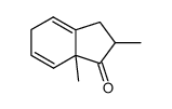 2,3,5,7a-tetrahydro-2,7a-dimethyl-1H-inden-1-one结构式