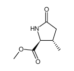 methyl trans-3-methyl-5-oxo-2-pyrrolidinecarboxylate Structure