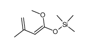 (1-methoxy-3-methylbuta-1,3-dienyloxy)-trimethylsilane结构式