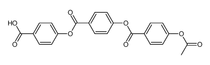 4-[4-(4-acetoxybenzoyloxy)benzoyloxy]benzoic acid结构式