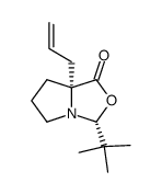 (3R,7aR)-7a-allyl-3-tert-butyltetrahydro-1H-pyrrolo[1,2-c][1,3]oxazol-1-one Structure