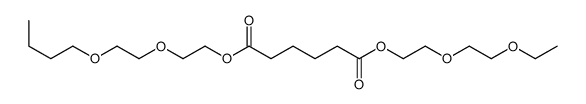 6-O-[2-(2-butoxyethoxy)ethyl] 1-O-[2-(2-ethoxyethoxy)ethyl] hexanedioate Structure