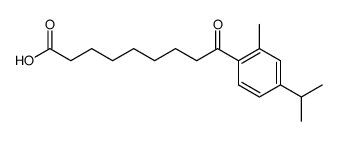 9-(4-isopropyl-2-methylphenyl)-9-oxononanoic acid结构式