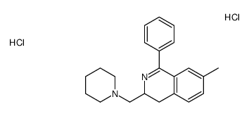 7-methyl-1-phenyl-3-(piperidin-1-ylmethyl)-3,4-dihydroisoquinoline,dihydrochloride结构式