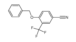 4-phenylmethoxy-3-(trifluoromethyl)benzonitrile Structure