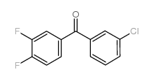 3-CHLORO-3',4'-DIFLUOROBENZOPHENONE Structure