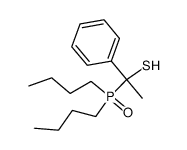 dibutyl(α-mercapto-α-methylbenzyl)phosphine oxide结构式