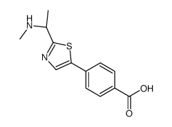 4-[2-[(1S)-1-(methylamino)ethyl]-1,3-thiazol-5-yl]benzoic acid结构式