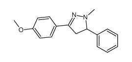 5-(4-methoxyphenyl)-2-methyl-3-phenyl-3,4-dihydropyrazole Structure