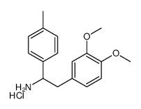 2-(3,4-dimethoxyphenyl)-1-(4-methylphenyl)ethanamine,hydrochloride结构式