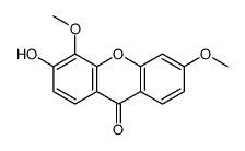 3-hydroxy-4,6-dimethoxyxanthen-9-one结构式